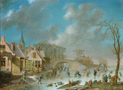 Winter Landscape with Skaters by C. Kuipers
